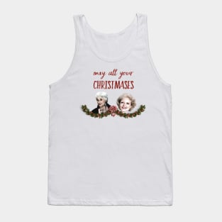 May All Your Christmases Bea White Tank Top